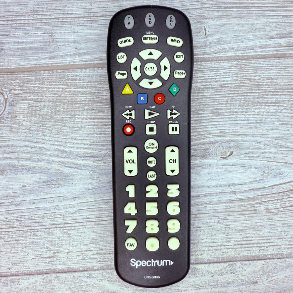 Spectrum Time Warner TV Cable Big Button UR3-SR3S Remote Control